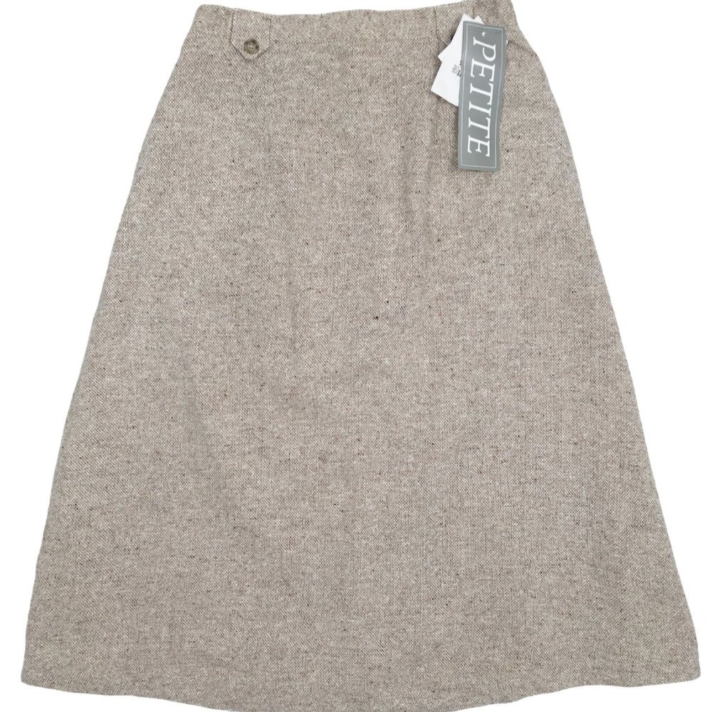 NEW $145 Orvis Donegal Tweed Boot Skirt!  Oatmeal  Heavier Weight  Fully Lined